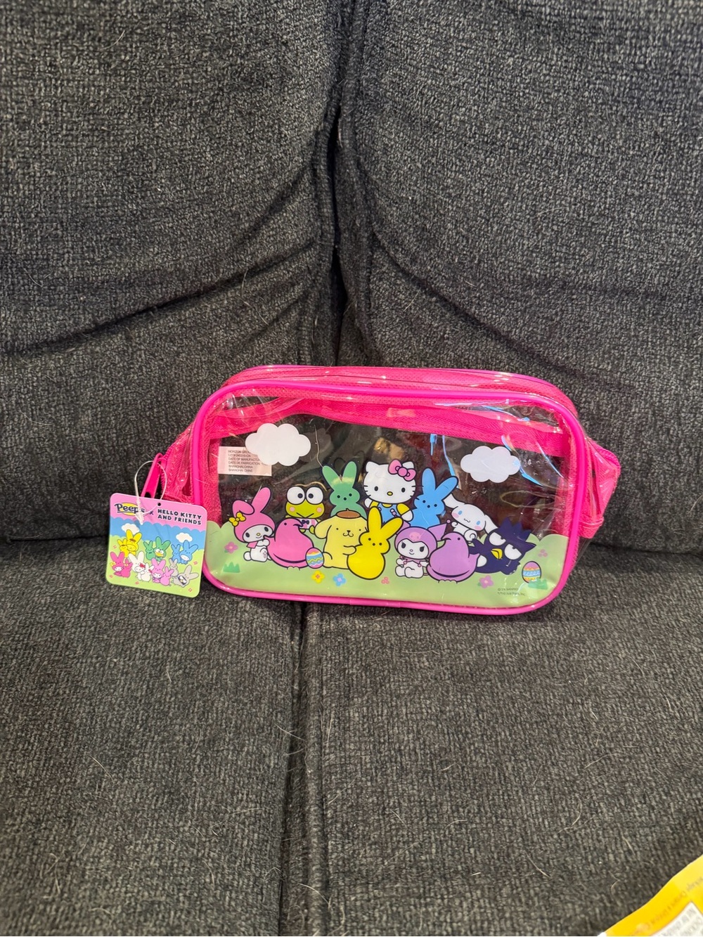 Sanrio Pink Clear Hello Kitty & Friends Character Travel Pouch
